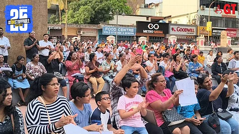 Parents protest April school reopening in Goa.