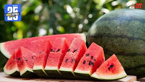 The watermelon is a favourite summer fruit in Goa.
