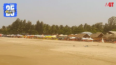 Goa's beaches are beginning to wear a deserted look.