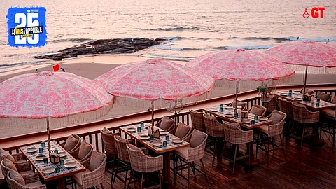 Enjoy a meal by Goa's sandy shores at Clara Beach Haven, Vagator.