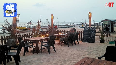 Foreign tourists are hardly seen in Goa these days.