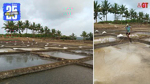 A salt pan in North Goa.