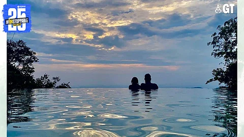 The infinity pool at Wildernest Resort.