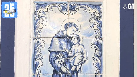 A painting of St Anthony.