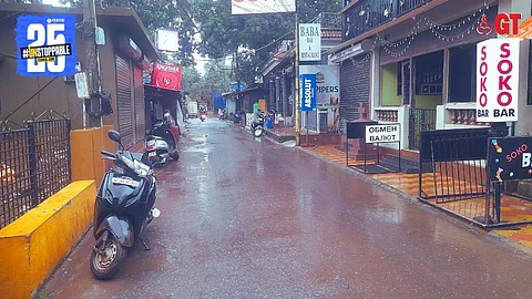 Chapora High Street, in North Goa, wore a sombre look following news of the tragic Air India crash in Ahmedabad.