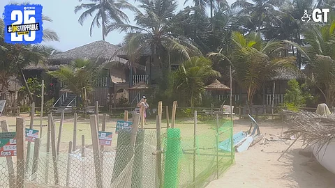 The Olive Ridley Turtle hatchery at Agonda beach in South Goa.