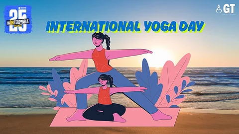 Goan families get together at yoga time.
