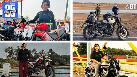 Women bikers breaking stereotypes: Bani Dabolkar, Flexcia D'Souza, Aarati Gedam and Atika Suriya.