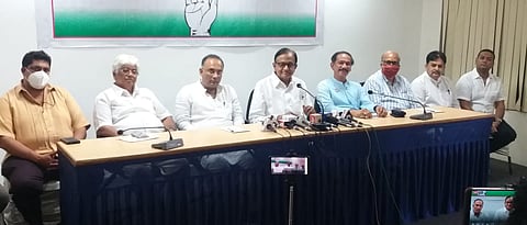 P Chidambaram holds a press conference in Goa on Thursday, 26 August, 2021