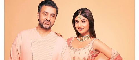Shilpa Shetty shared this picture with her husband Raj Kundra on her social media account (Instagram/@theshilpashetty)