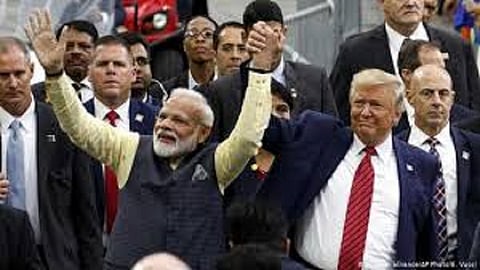 Divided India greeted Trump