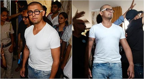 Sonu Nigam shaves off hair after azaan row, Muslim cleric asks why he is not wearing garland of shoes. See pics