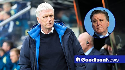 Everton boss David Moyes and Dan Friedkin