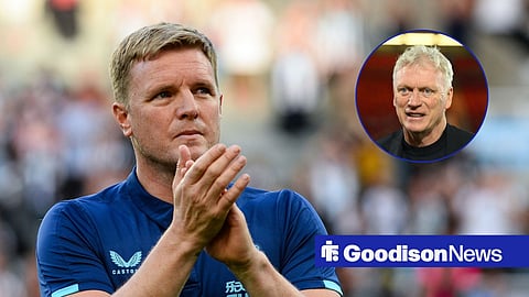 Eddie Howe and Everton boss David Moyes