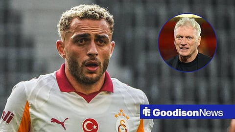Baris Alper Yilmaz and Everton boss David Moyes