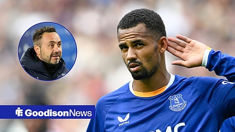Everton star Iliman Ndiaye and Tottenham boss Roberto De Zerbi