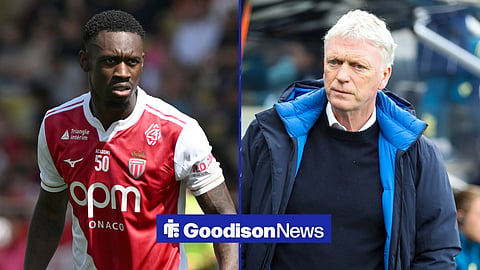 Folarin Balogun and Everton boss David Moyes
