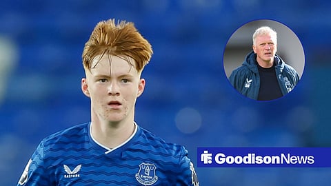 Braiden Graham and Everton boss David Moyes