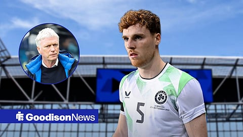 Everton star Jake O'Brien and David Moyes