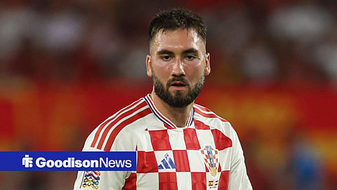 Dion Beljo in international action for Croatia