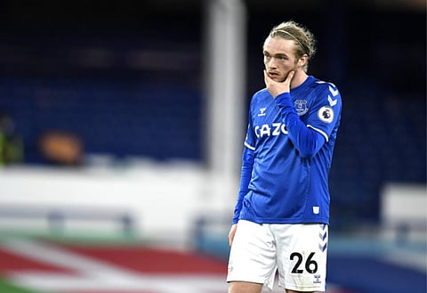 Everton midfielder Tom Davies says he won't return from injury until next season