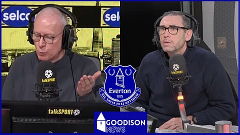 Jim White and Martin Keown discuss Everton. Credit: talkSPORT