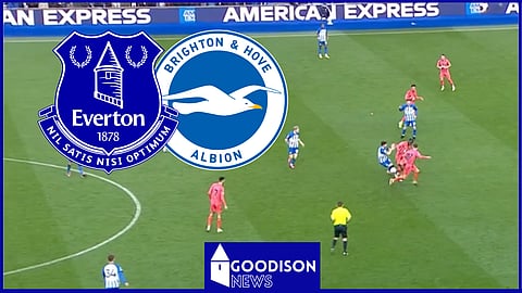 Everton take on Brighton at the Amex Stadium