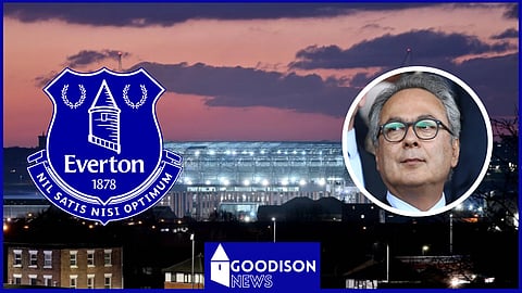 Farhad Moshiri is overseeing the work of the new Everton stadium