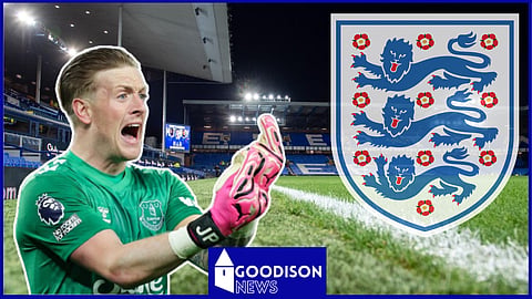 Everton and England number one Jordan Pickford
