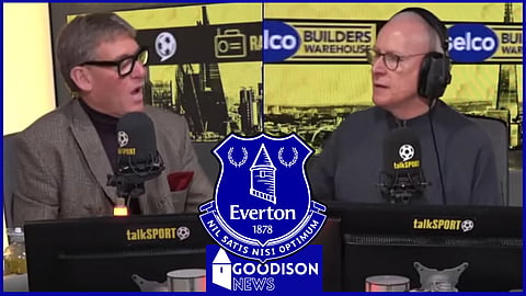 Simon Jordan and Jim White discussed Everton live on air - Credit: talkSPORT