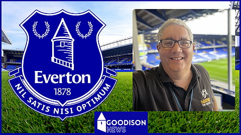 Ian Abrahams shares Goodison image after Everton news. Credit: The Moose on Twitter