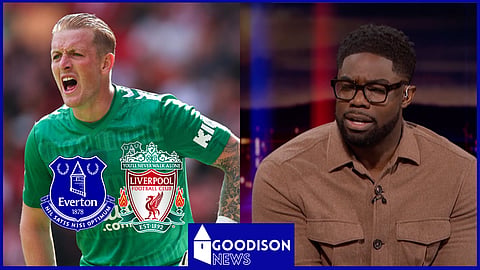 Micah Richards was impressed by Everton keeper Jordan Pickford against Liverpool.
Credit: Match of the Day