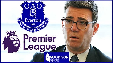 Andy Burnham has hit out at the Premier League as Everton over their latest charge
