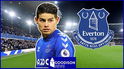 James Rodriguez has hinted at a possible return to Everton.