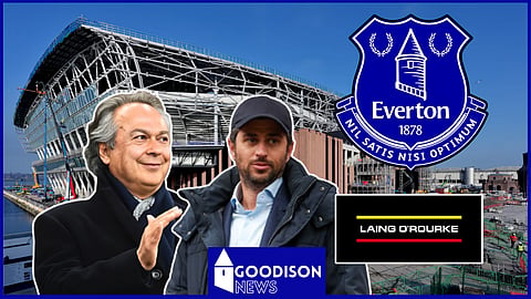 Laing O'Rourke are building the new Everton stadium, central to the takeover saga