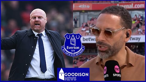 Rio Ferdinand offered his verdict on Everton and Sean Dyche.
Credit: TNT SPORT Football via X