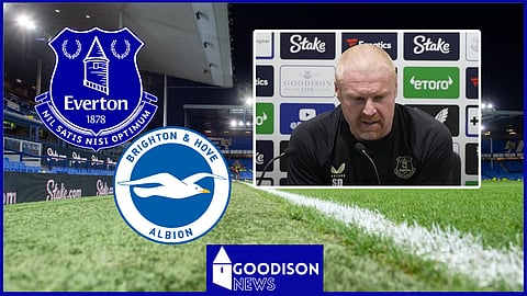 Sean Dyche was not happy after Everton v Brighton. (Credit: Toffee TV).