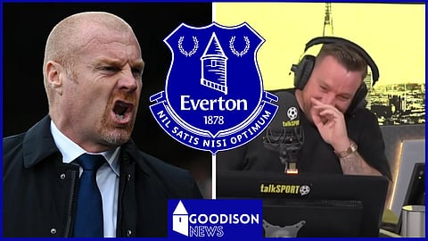 An Everton fan was mocked during a Sean Dyche sack rant. Credit: talkSPORT
