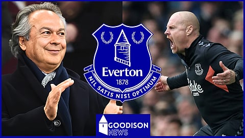 Everton owner Farhad Moshiri and Sean Dyche
