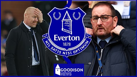 Everton manager Sean Dyche and Director of Football Kevin Thelwell