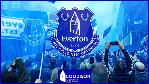 Everton fans outside Goodison Park