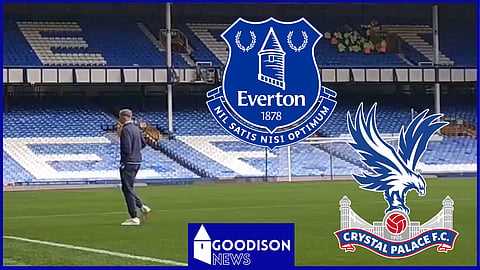 Jarrad Branthwaite spotted ahead of Everton v Crystal Palace. Credit: Giulia Bould via X