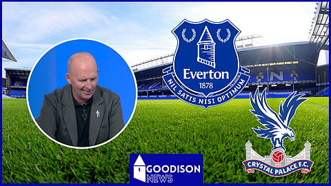 Mike Dean reacts to Everton v Crystal Palace controversy. Credit: Sky Sports