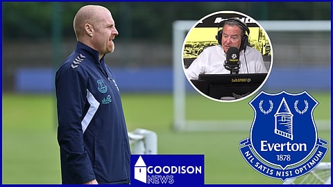 Jeff Stelling shares Sean Dyche concerns after Everton takeover update. Credit: talkSPORT via YouTube
