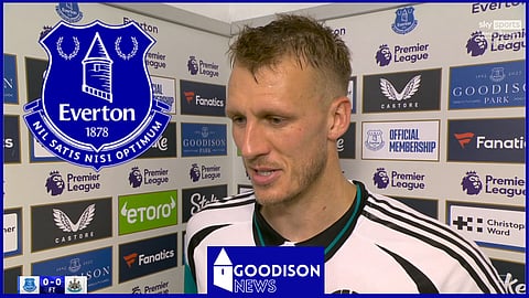 Dan Burn has shared his verdict on the Dominic Calvert-Lewin penalty claim. (Credit: Sky Sports Football)