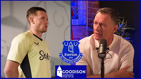 Chris Sutton shares new admission on Everton star Jordan Pickford. Credit: It's All Kicking Off podcast YouTube / Sky Sports YouTube