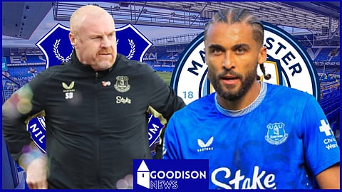 Dyche to axe Calvert-Lewin in Man City v Everton. (Credit - Imago)