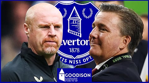 Everton owner Dan Friedkin and Sean Dyche (credit: Imago)