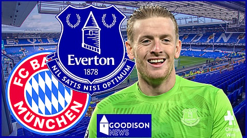 Everton goalkeeper Jordan Pickford. Credit: Imago