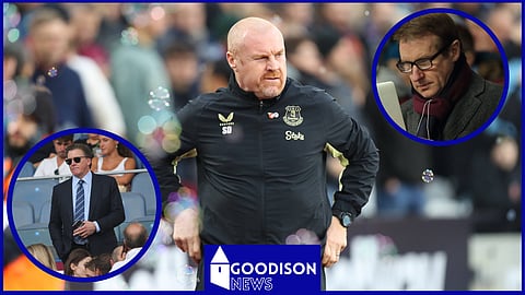 Sean Dyche is under heavy pressure at Everton with the Friedkin group set to takeover (Credit: Imago)